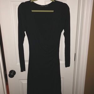 Stylish little black dress.